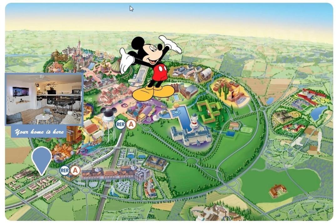 Myhomezen Montevrain Disneyland Val D'Europe - 3D Playstation 4 Exteriör bild
